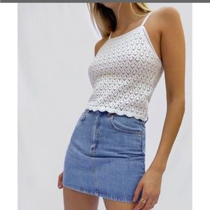 French Connection - Nora Crochet Top - Size Small